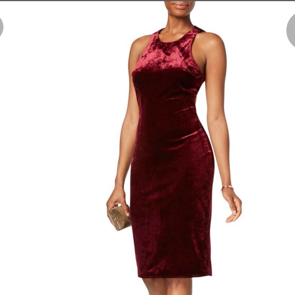 Night Way Velvet Bodycon Dress